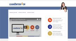 Desktop Screenshot of learn2interview.com